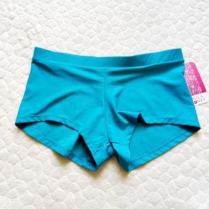 NEW Hula Honey bikini bottoms shorts teal swimsuit